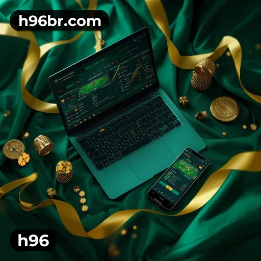 h96 bônus R$5.000 + 500 giros - Rollover 35x, prazo 30 dias, 38% taxa conversão